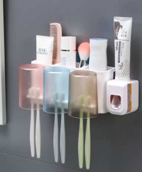 免打孔洗漱收纳牙刷架套装详情3