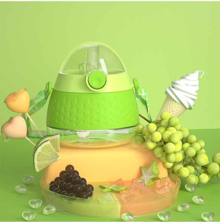Baby straw cup, strawberry cup, large-capacity water cup, baby potbelly cup, portable water bottle, cute drinking learning cup pic 14
