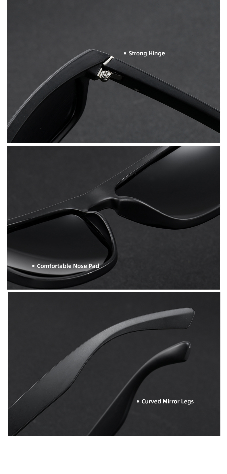 户外骑行欧美太阳镜D731 男士偏光太阳镜 复古运动墨镜男太阳眼镜详情21