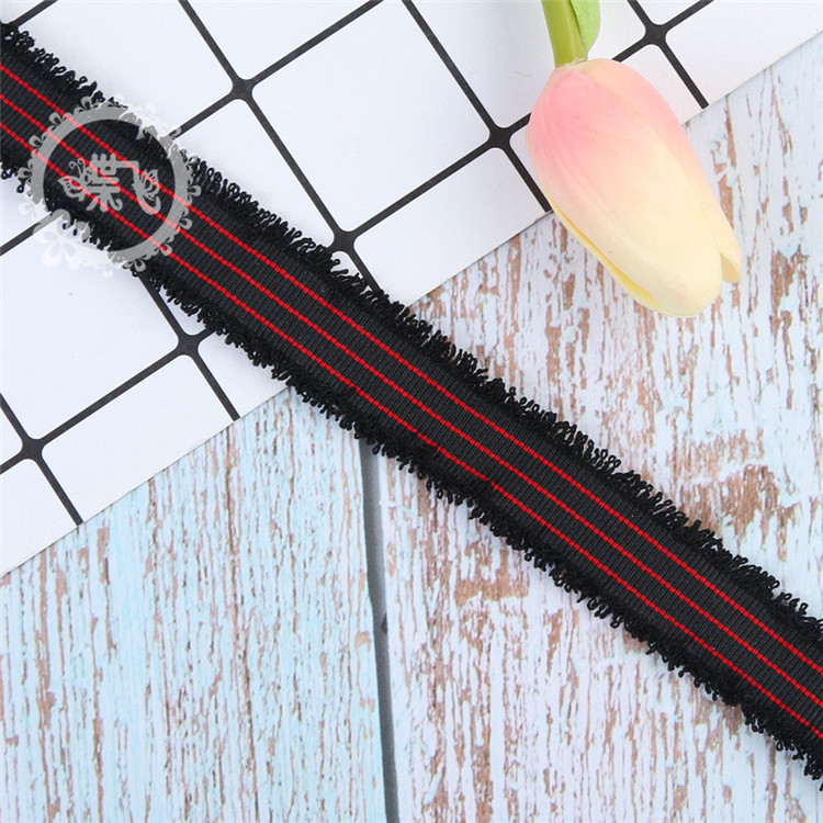 Straight supply 2.5CM flew edge korea estilo étnico cordón visera con escote DIY ropa accesorios fabricantes de correas al por mayor pic 14