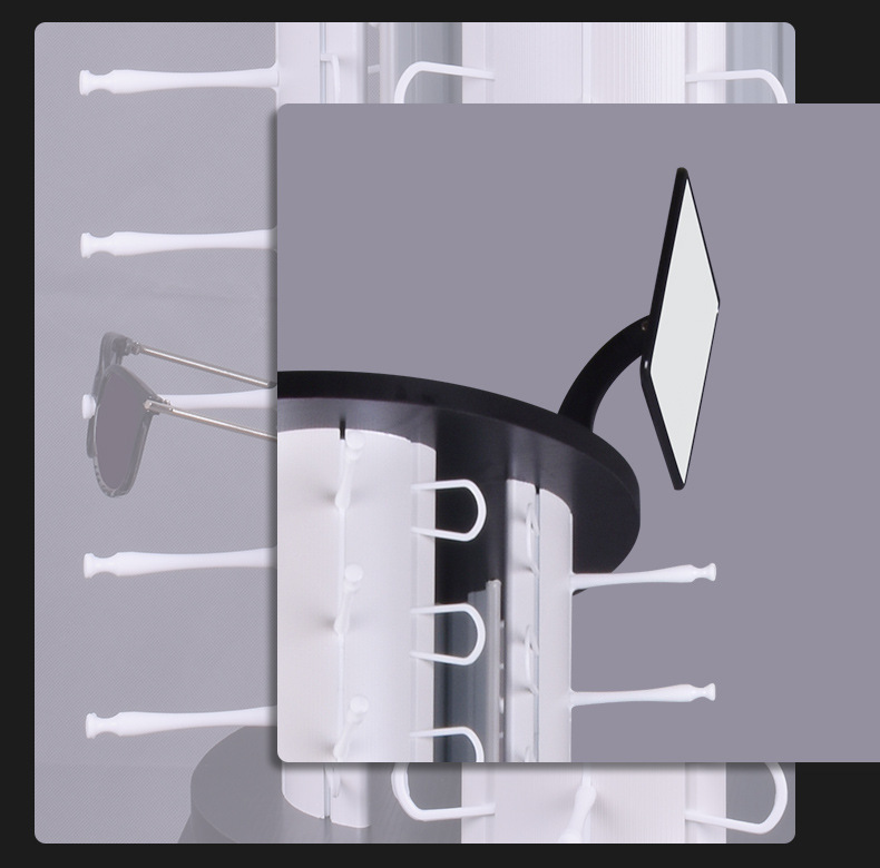 眼镜展示架创意落地式可旋转眼镜店太阳镜陈列架眼镜大容量展示架详情12