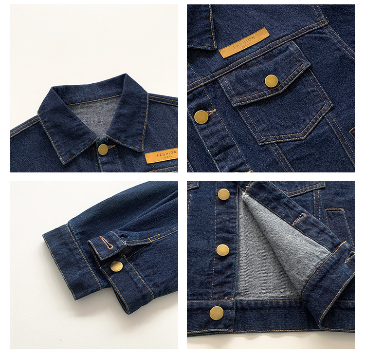 儿童外套2023童酷春季新款男女童韩版牛仔外套宝宝洋气短款上衣潮详情13