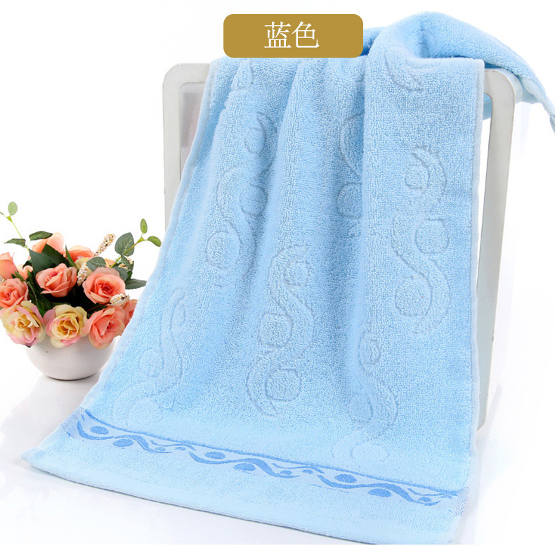 Striped towel manufacturer wholesale pure cotton absorbent plain jacquard soft face towel, daily gift embroidered logo pic 18