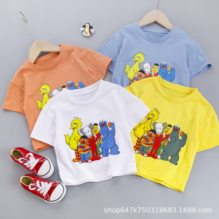 童装短袖t恤2024新款时髦中小童女孩夏装体恤衫儿童夏季童装上衣详情23