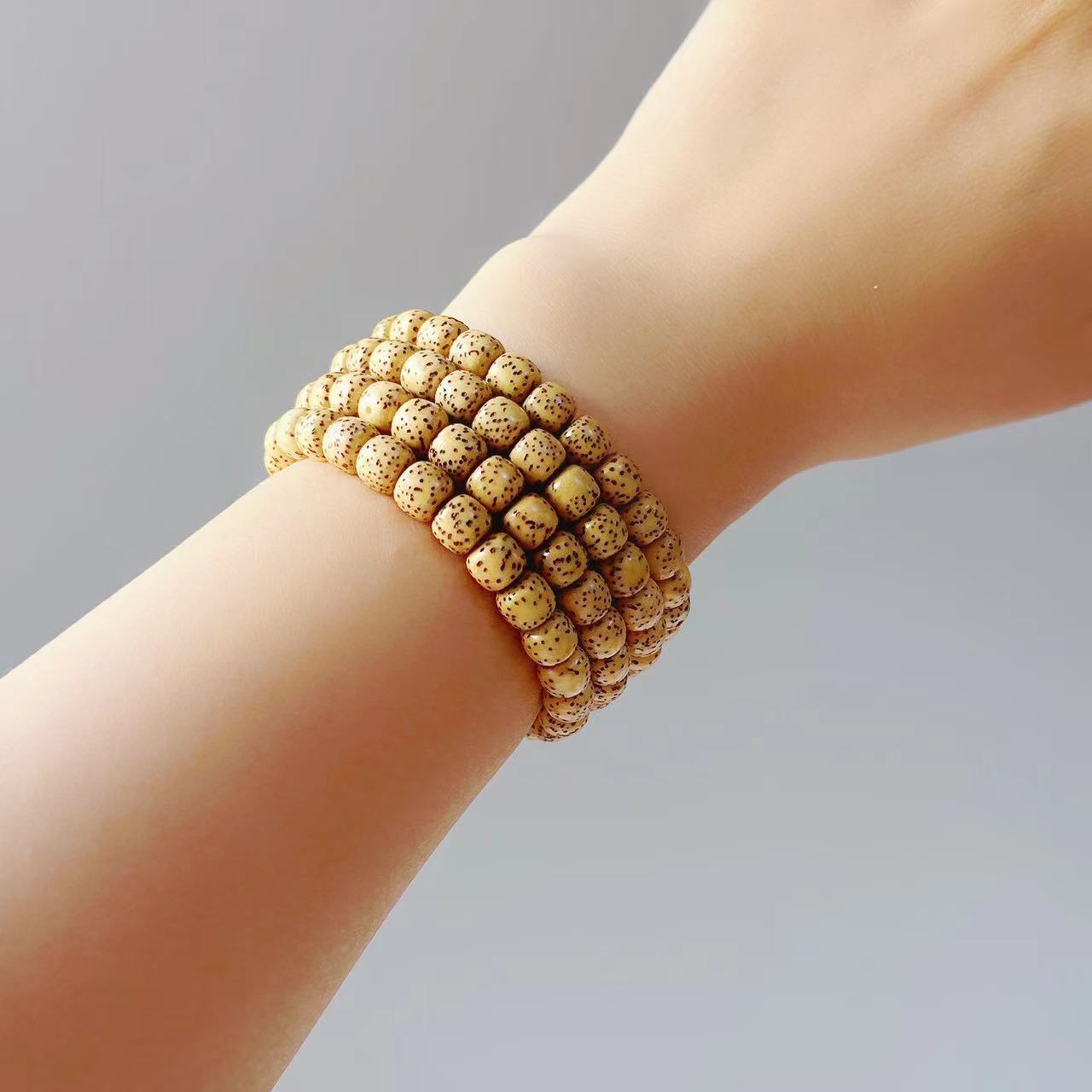 Natural Hainan Original Ecological Golden Seed Star Moon Bead 108 Buddhist Prayer Beads Bracelet Necklace, agate and turquoise Tibetan-style cultural play wholesale, cultural play Buddhist prayer beads bead bracelet bracelet, string beads factory direct sales wholesale pic 21