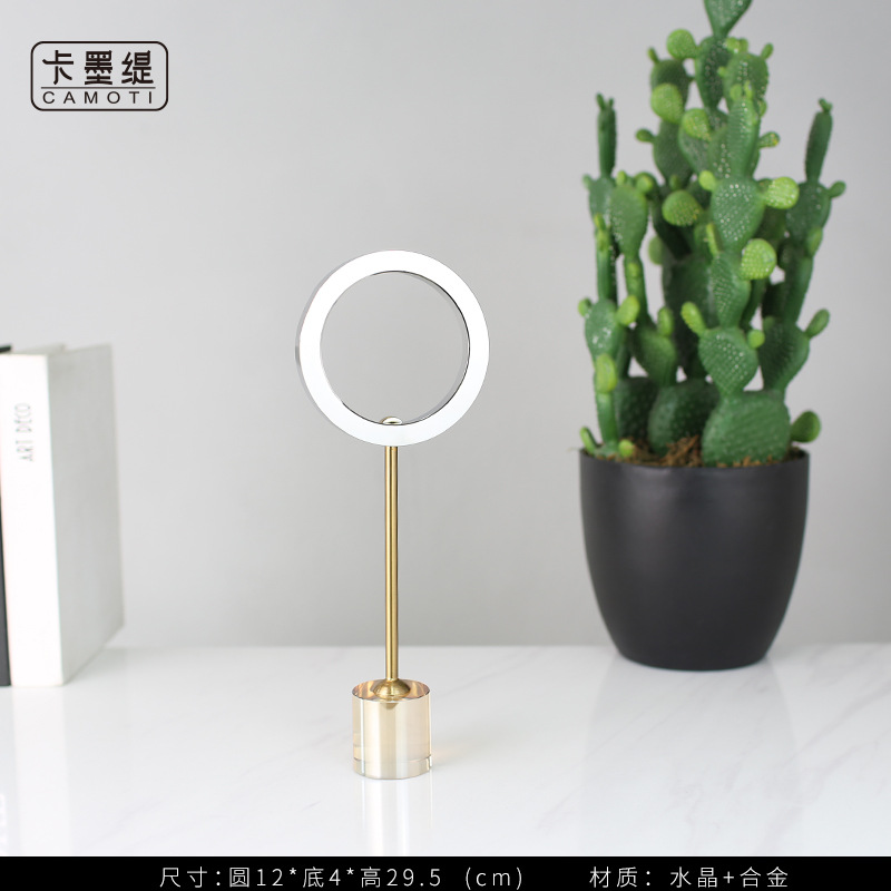 Crystal handicrafts, Nordic light luxury creative home living room entrance hall office desk soft decoration ornaments pic 33