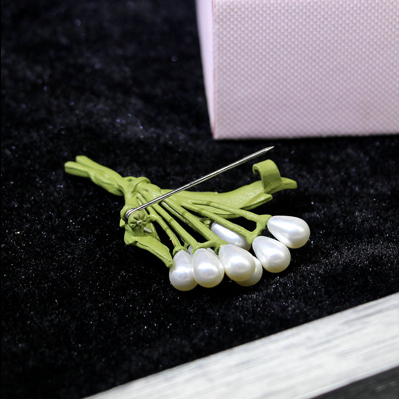 韩国新款高档珍珠胸针时尚风胸花水钻个性丝巾扣蝴蝶别针批发详情42