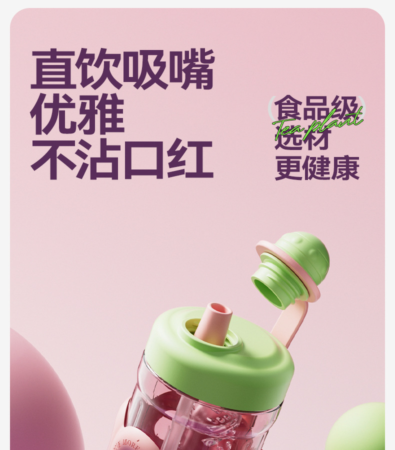 尚泰时尚花茶塑料杯新款茶水分离泡茶杯密封防漏高颜值带吸管水杯详情17