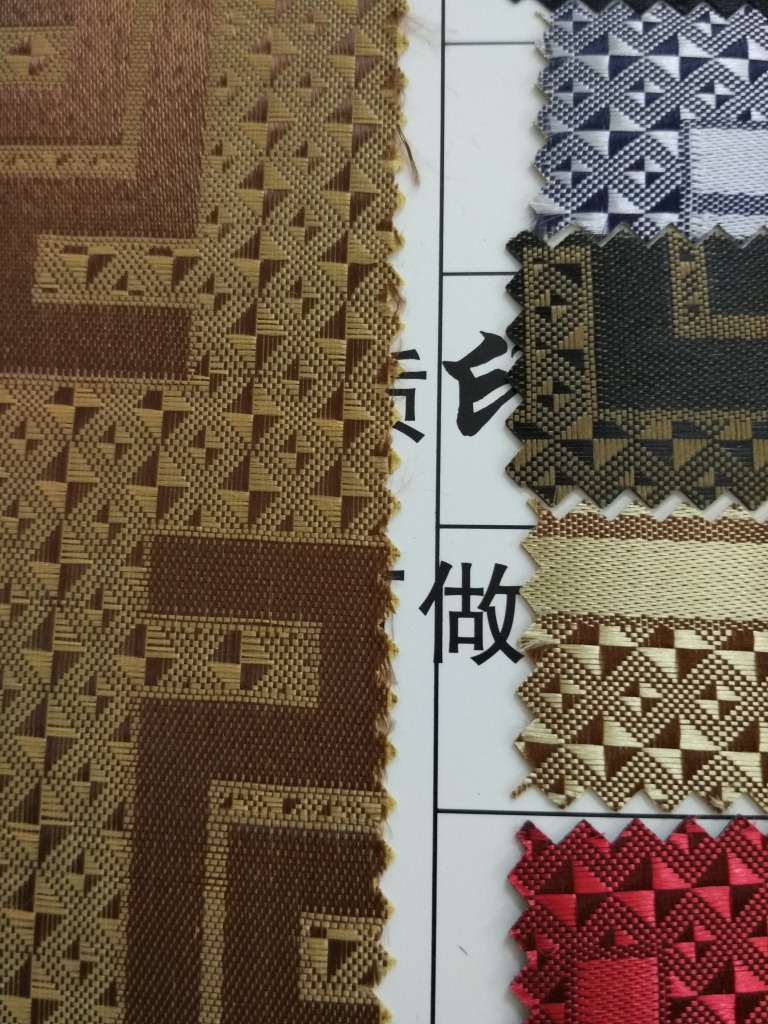 厂家直销多款多色提花布60丝羊皮纹提花发泡时尚背包手袋公文包详情3