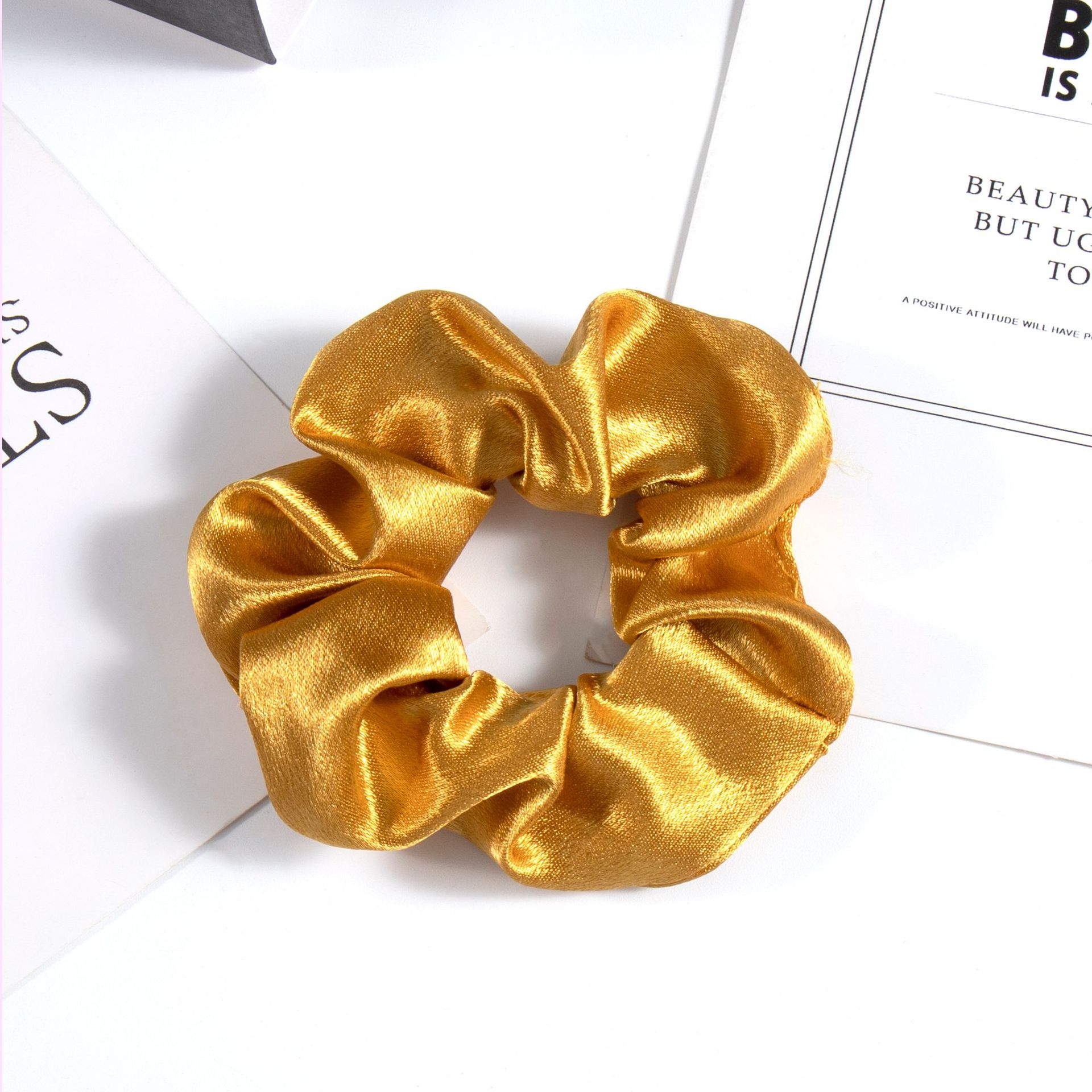 National trend series, retro solid color high-quality large intestine hair band, large intestine ring headwear, large rubber band pic 24