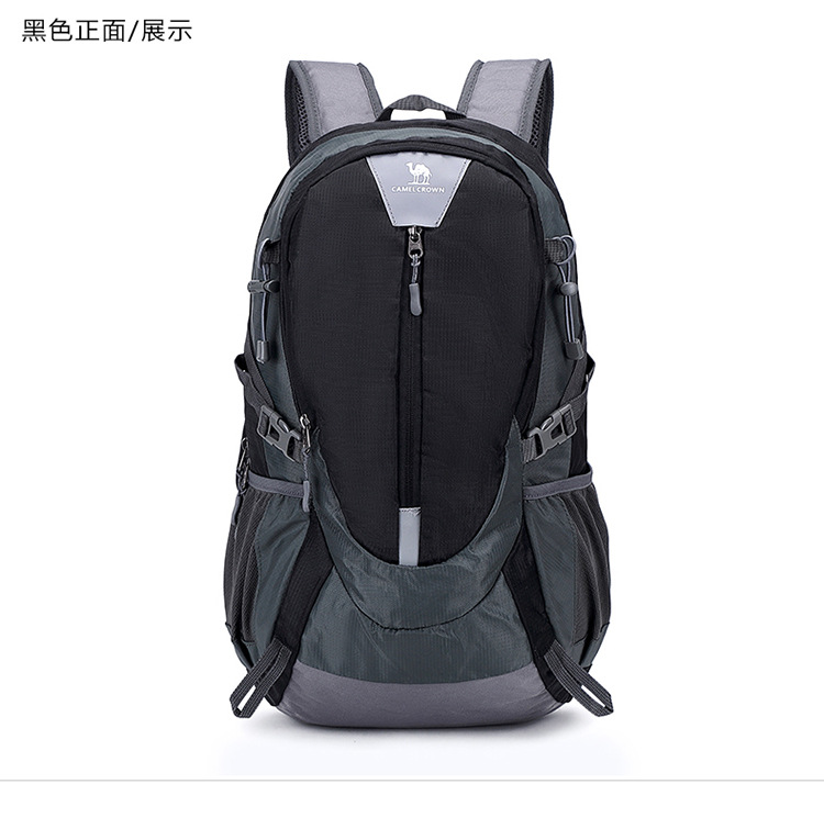 黑色户外运动背包 新款双肩包旅行包登山包户外背包男士背包详情11