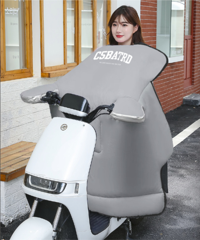 电动车挡风被亲子款冬季加厚防风罩摩托车通用挡风被护腿护肩罩详情10