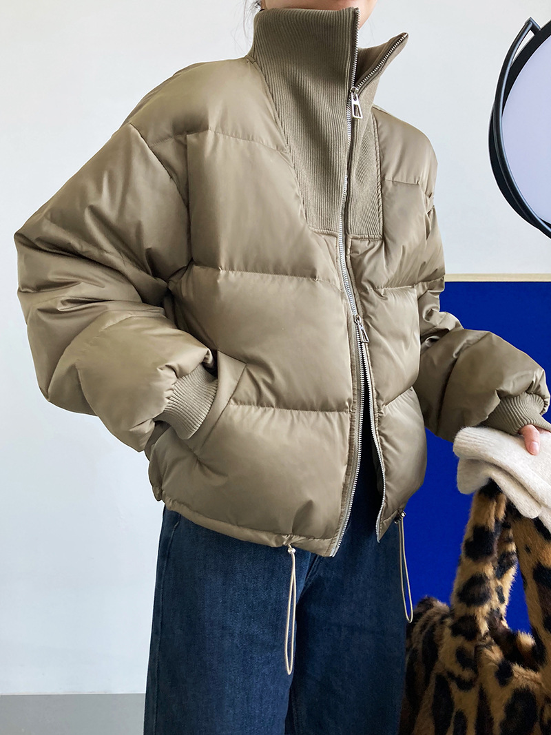 Luxi 2022 New Design sense stand-up collar short Down jacket for petite women 90, white duck down jacket Y33 pic 49