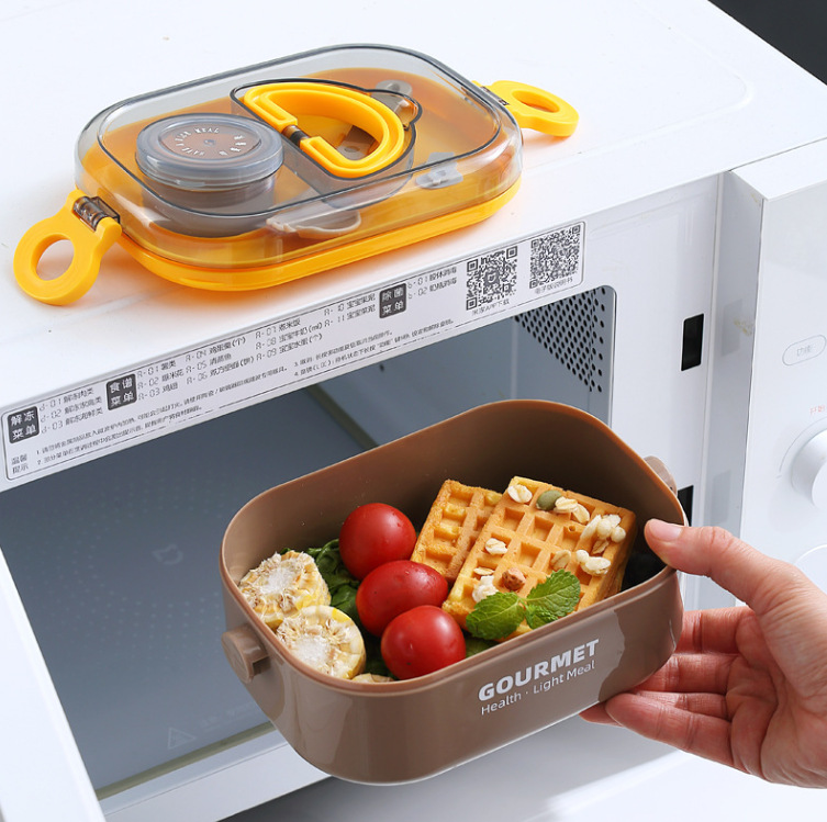 New large-capacity multi-layer portable lunch box for student canteens pic 4