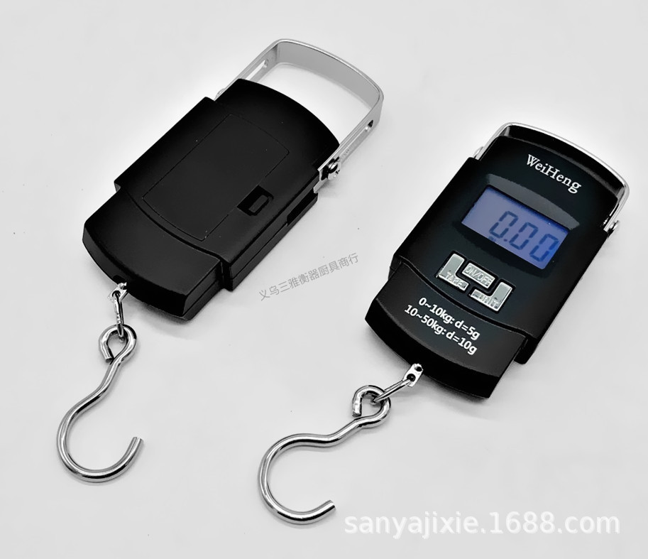 Chinese genuine Weiheng A08 electronic small hand-held hanging scale, hanging scale hook, weighing 50kg, quasi-Chinese character key screen pic 14