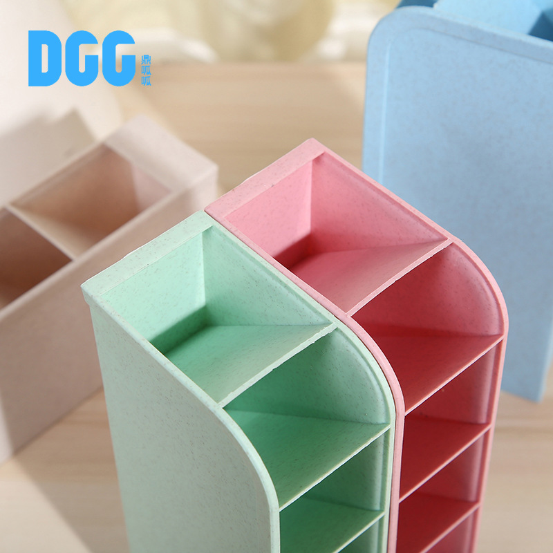 Creative ins minimalist new slanted pen holder, multi-functional desktop, large-capacity storage box, pen holder manufacturer wholesale pic 11