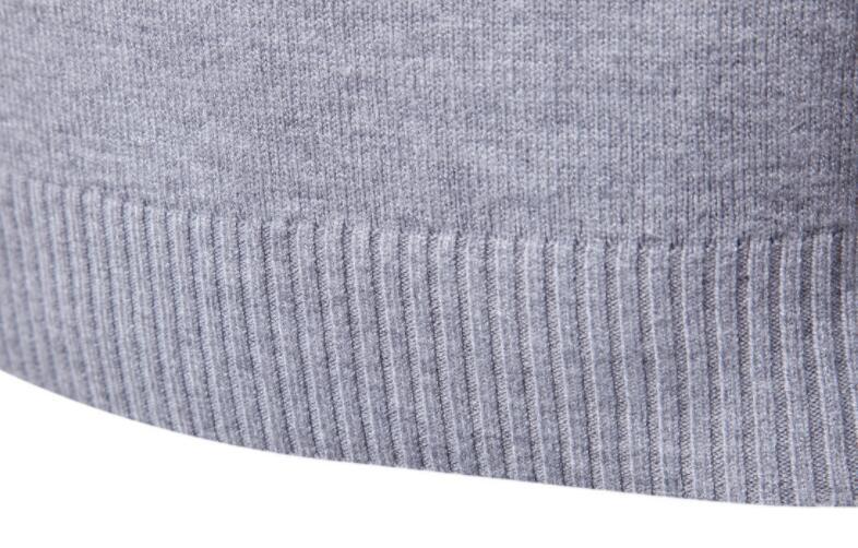 High-neck sweater for men, Korean-style slim-fit sweater, lapel woolen sweater for men, thick base knitted sweater for export pic 29