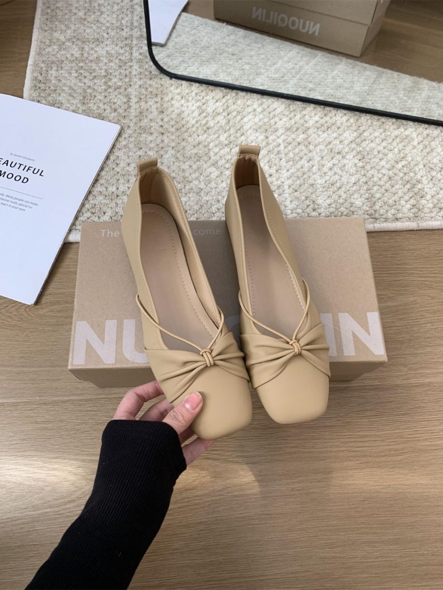 玛丽珍仙女配裙子单鞋女2024新款夏浅口晚晚风平底一脚蹬奶奶瓢鞋详情12