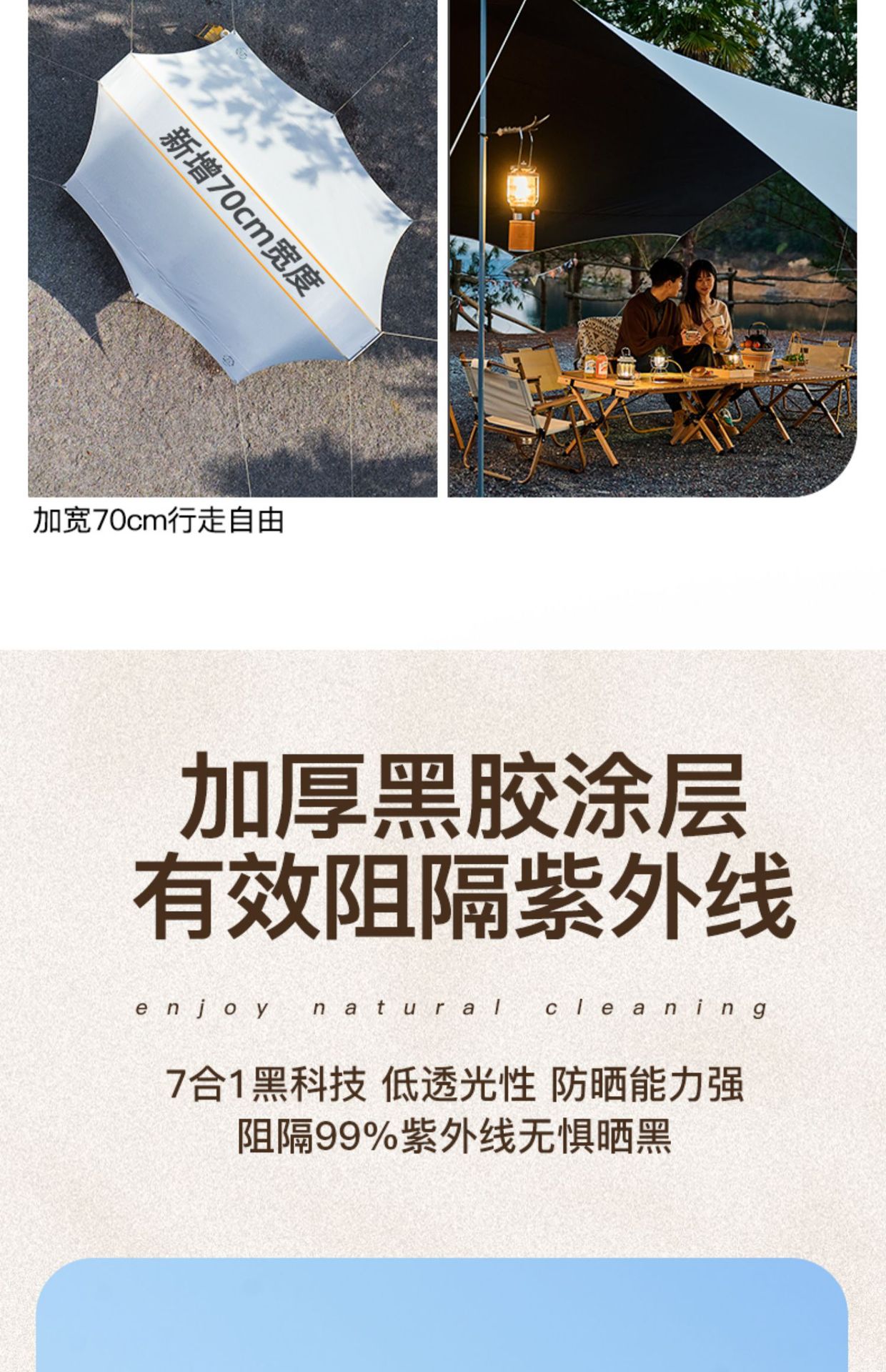 Outdoor leisure canopy tent, butterfly-shaped camping equipment, must-have for Internet celebrities, barbecue outdoor entertainment black rubber canopy pic 8