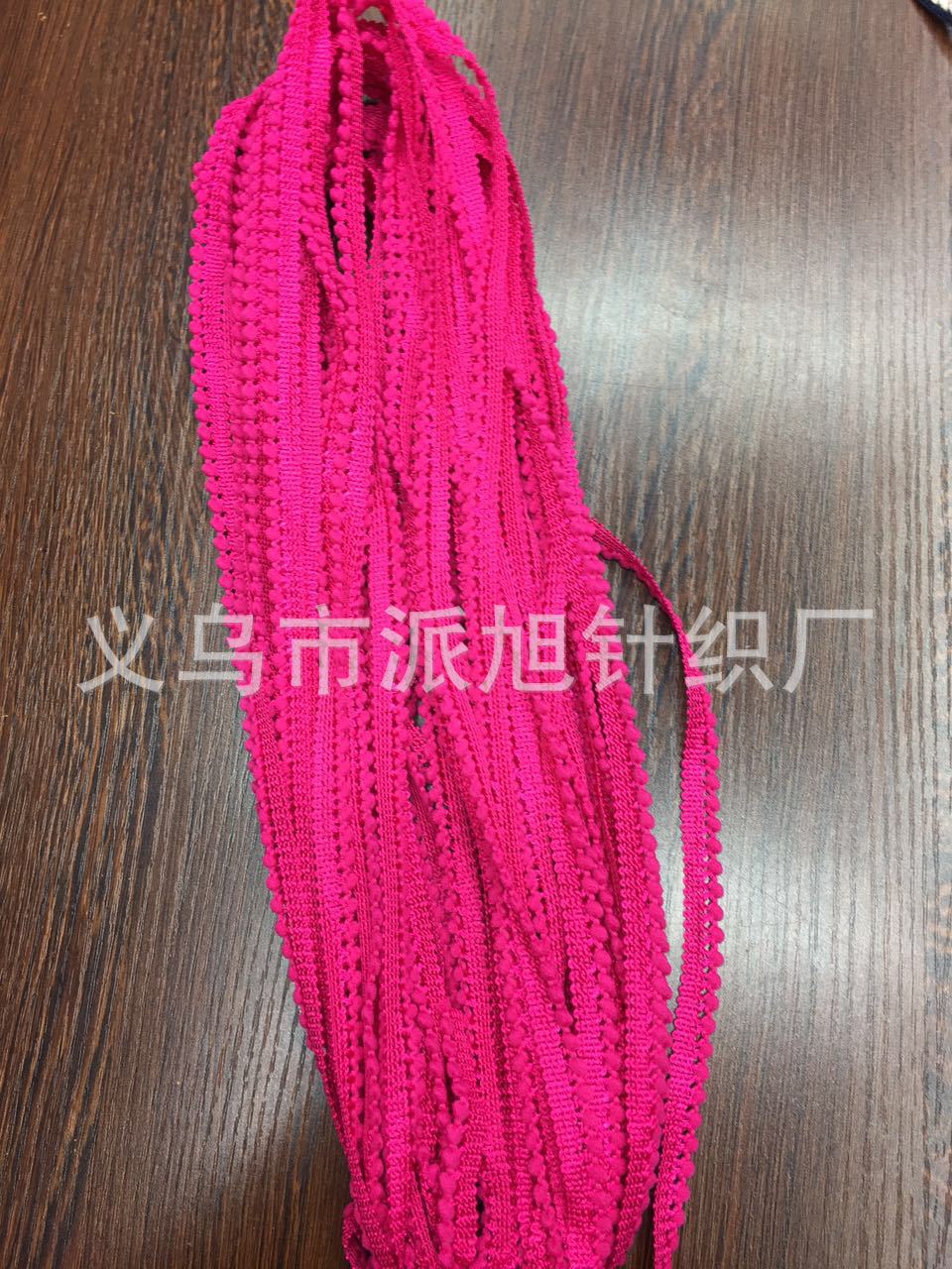 Factory direct sales of 1-centimeter-wide single-color and multicolored bud lace for clothing accessories pic 1