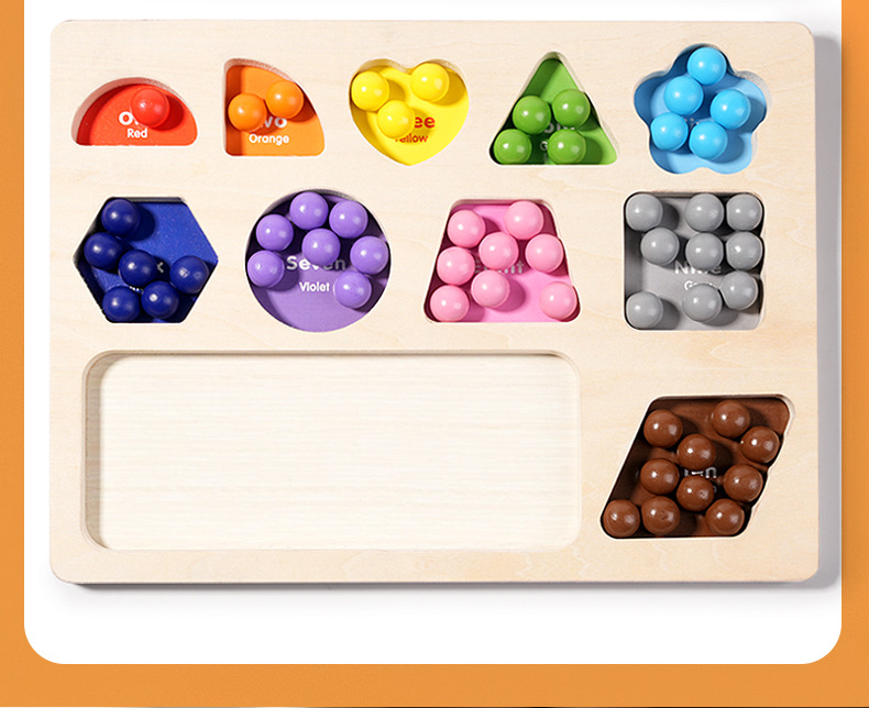 Cognitive numbers, shapes, colors, classification, bead picking, hand-eye coordination, hands-on ability, early education and intelligence toys pic 7