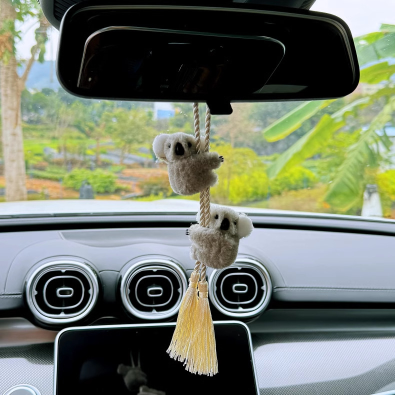 新款创意可爱考拉汽车挂件车内吊饰高档车上后视镜饰品车载挂饰女详情6