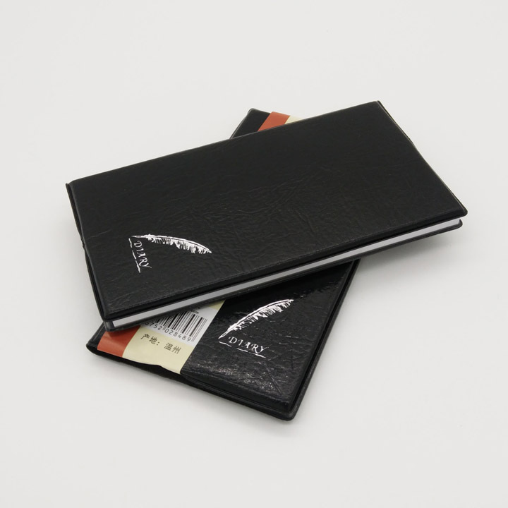 C1321 2848 Narrow black leather notebook, diary, notepad, Yiwu 2-yuan 2-yuan store pic 5