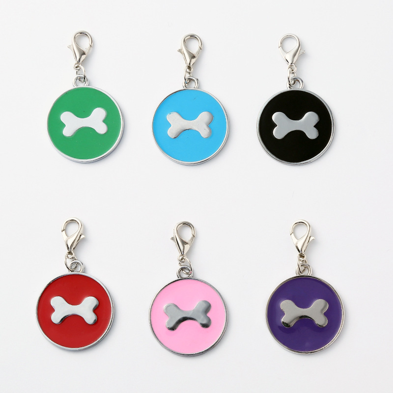 Hot-selling simple 6-color oil-dripping pet bone jewelry pendants, pet jewelry for cat and dog brands, in stock and wholesale pic 6