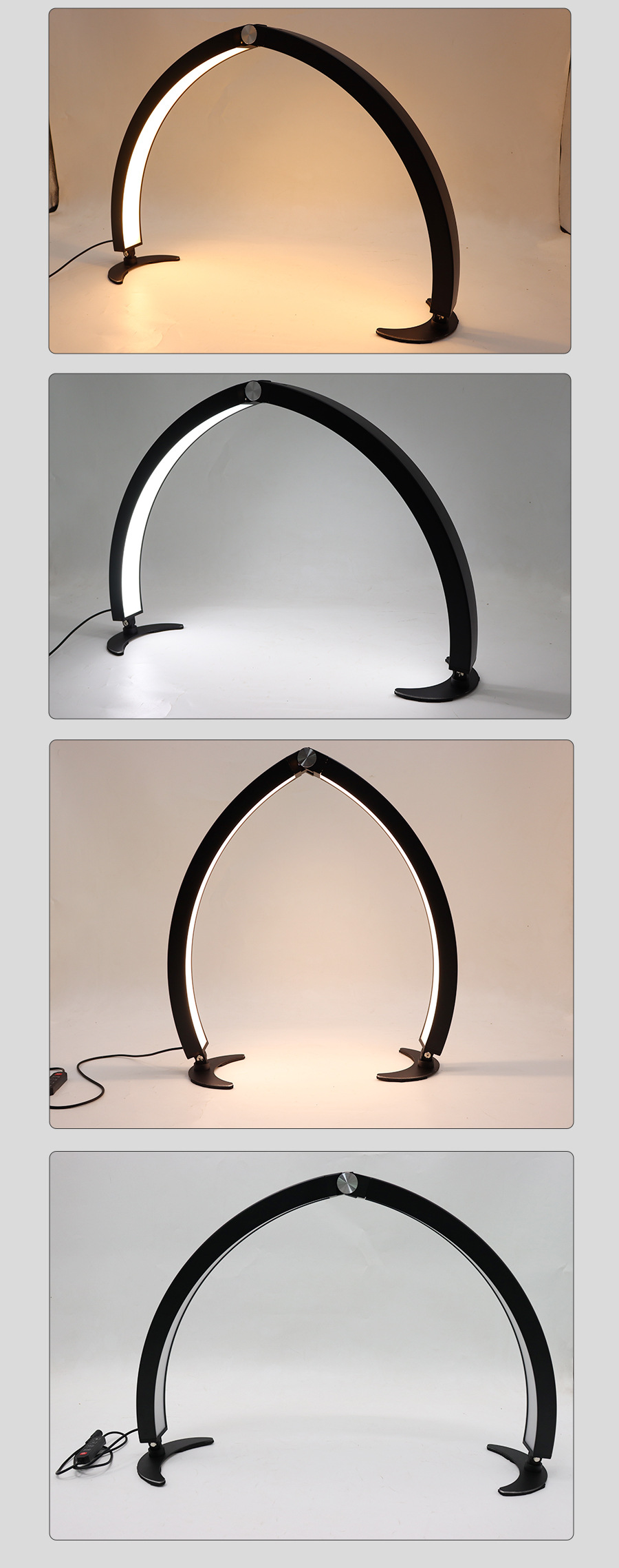 跨境半月折叠美容灯 厂家直销纹绣纹身纹眉LED灯月亮美甲可调色温详情11