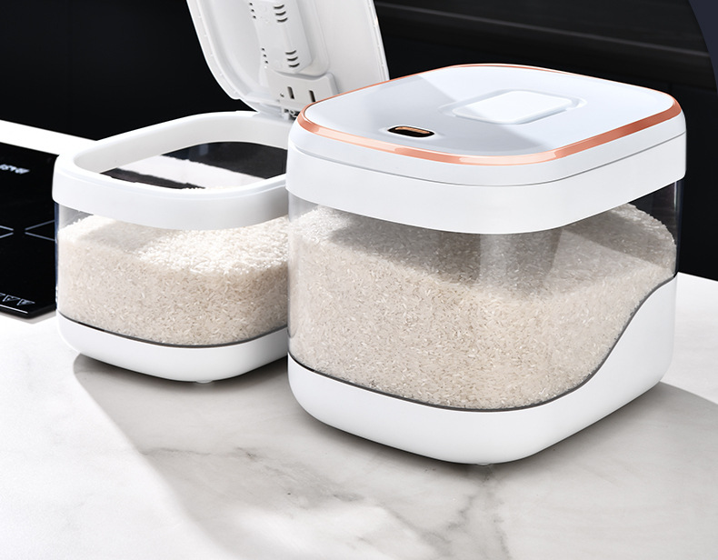 Rice bucket, insect-proof and moisture-proof sealed household rice jar, flour storage tank, grain storage bucket, rice box, rice storage box, container 01189-6067 pic 18