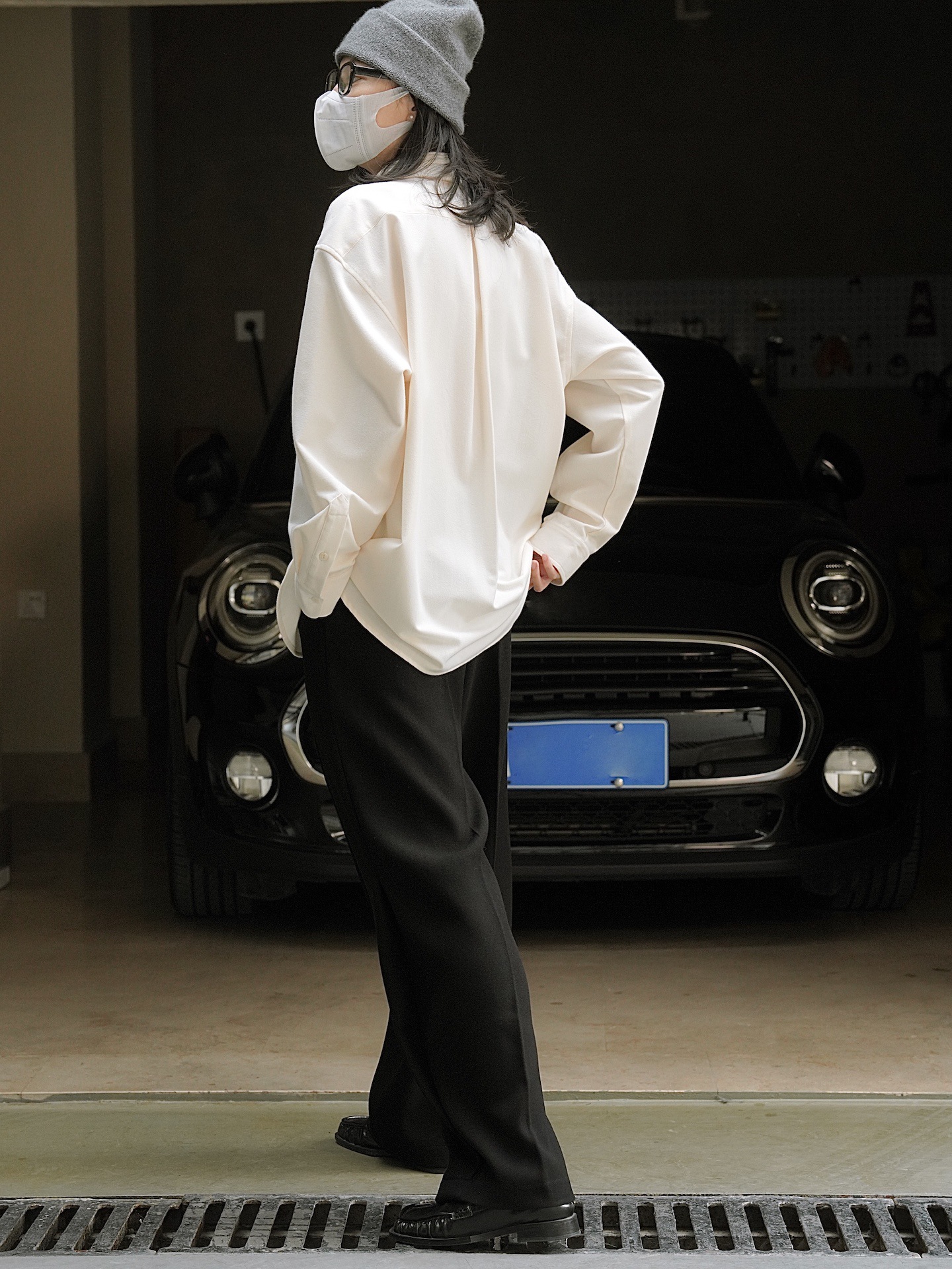 Early spring new Korean-style simple commuting brushed lapel shirt, loose and slimming, H-shaped thickened layering top for women pic 16