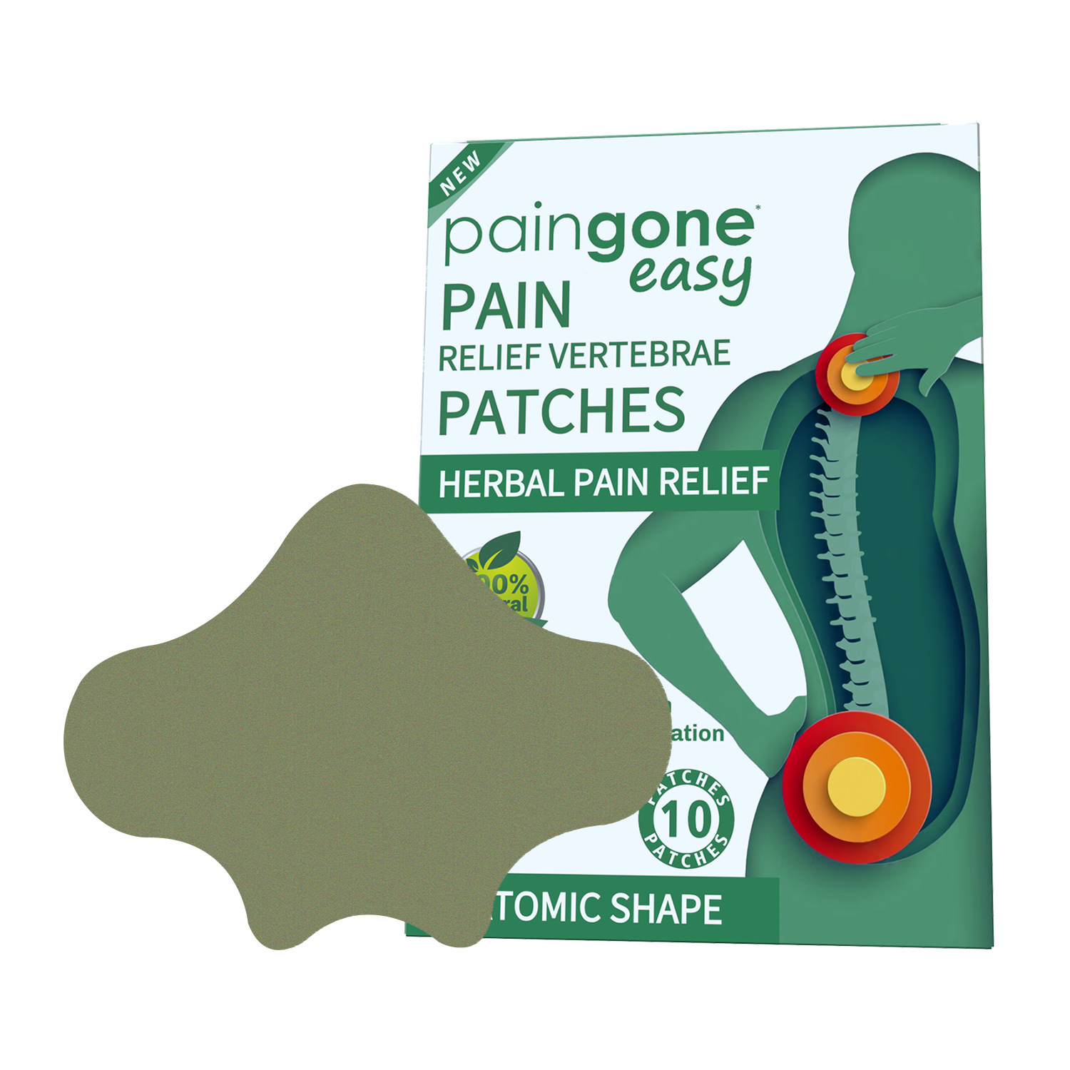 Cross-border household heating mugwort lumbar vertebrae ginger patch, waist and shoulder joint Babu elastic patch for export wholesale pic 21