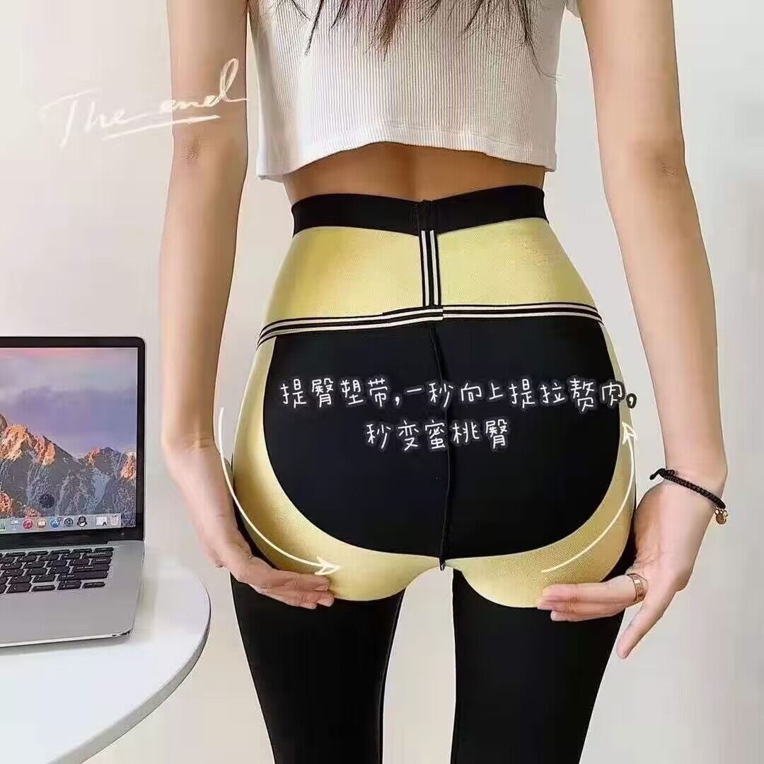 鲨鱼裤打底裤女 秋冬紧身收腹提臀九分裤显瘦飞行芭比骑行瑜伽裤详情17