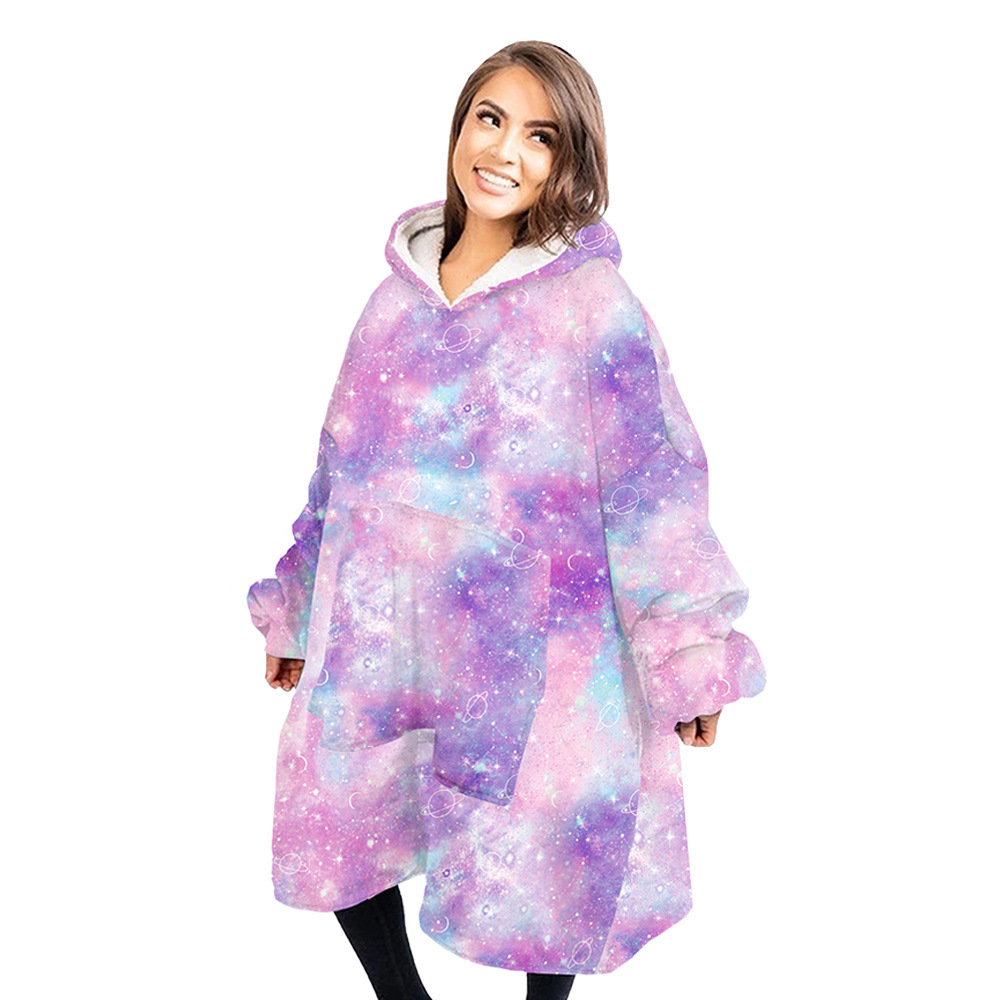 Europa y Estados Unidos comercio exterior ropa de hogar impresión digital 3D otoño invierno navidad caliente flock algodón una pieza padre hijo pijama sudadera pic 17