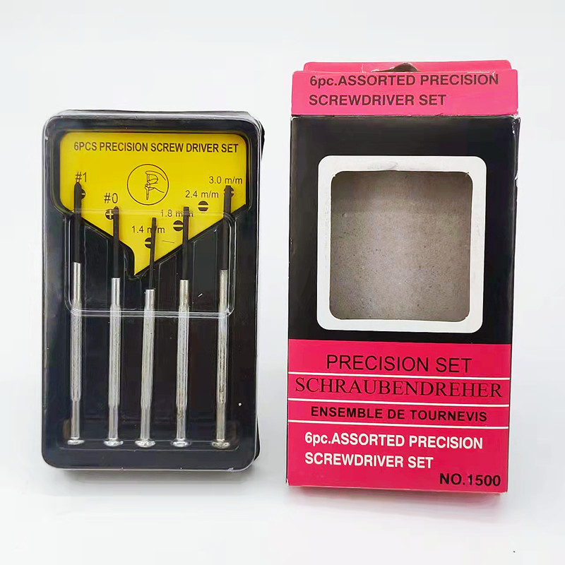 Factory direct sales of 5pc watch screwdrivers in large blue and red boxes, computer tools, mobile phone repair tools, screwdrivers and screwdrivers pic 1