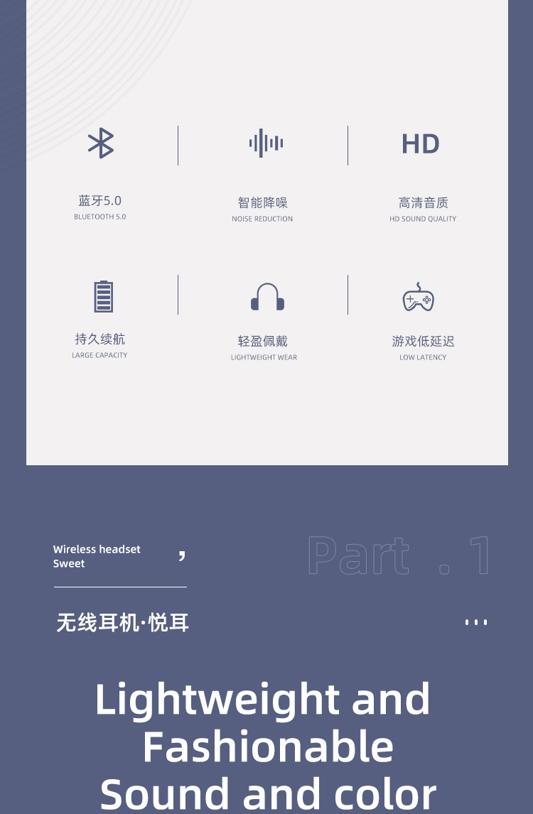 HD-200新款批发蓝牙耳机头戴式无线耳麦降噪全包耳机详情3