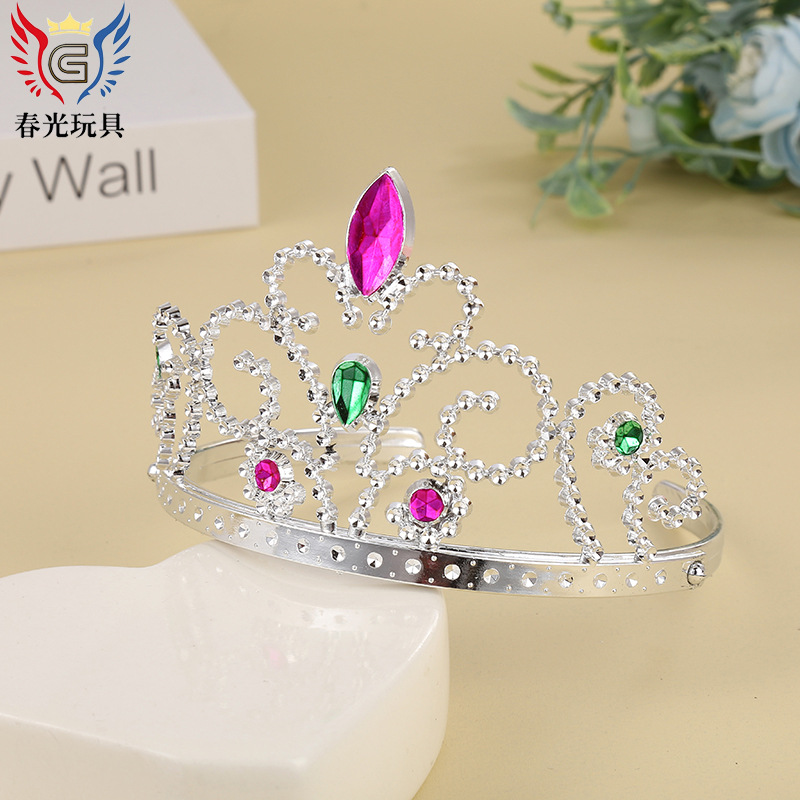 Factory direct sales of Frozen Fairy Empress Crown, cross-border bestseller for foreign trade, wholesale of cute diamond-encrusted crowns for parties pic 6