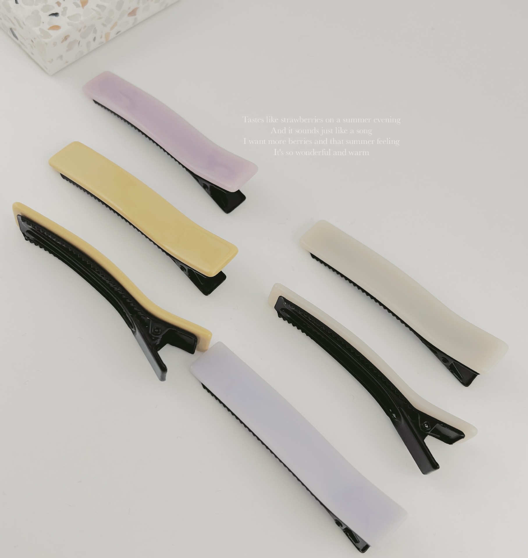 2023夏季新款气质简约醋酸加厚鸭嘴夹边夹碎发夹发饰女详情2