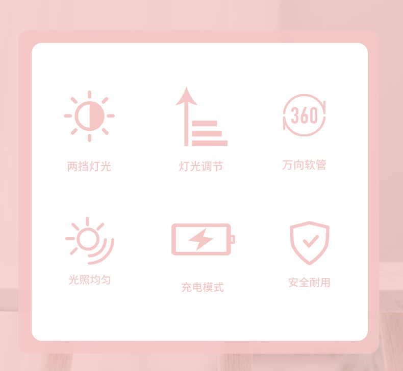 LED迷你泡泡萌趣台灯卡通小猫萌熊氛围小夜灯学生书桌写字阅读灯详情2