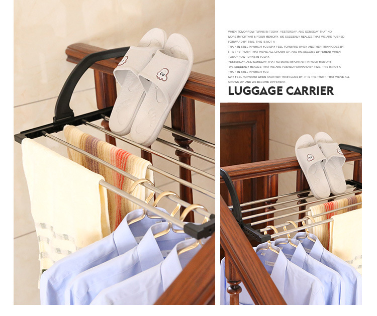 Stainless steel multi-functional folding balcony shoe drying rack, windowsill diaper drying rack, towel hanger, one-piece consignment pic 57