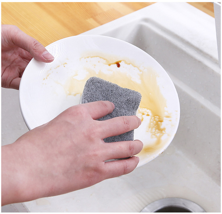 Double-sided sponge, kitchen cleaning, dishwashing sponge block, household dishwashing cloth, thickened sponge, scouring pad, cleaning cloth wholesale pic 2