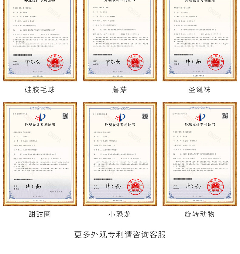 中帆中性笔ZF3235卡通火鸡黑色笔萌宠火鸡可爱签字黑色水笔0.5mm详情20