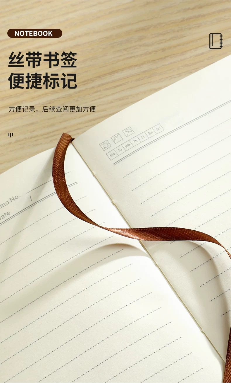 In-stock cross-border notebook gift box set, customized logo, office activity, company gift, meeting record notepad pic 12