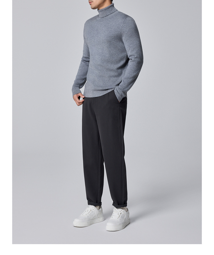 墨麦客男装基础高领男士羊毛衫2024冬季新款纯色打底毛衣男21912 pic 23