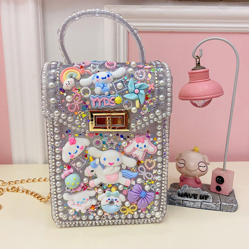 新款儿童手工制作材料包粘贴小饰品diy奶油果冻拎包背包生日礼物详情10