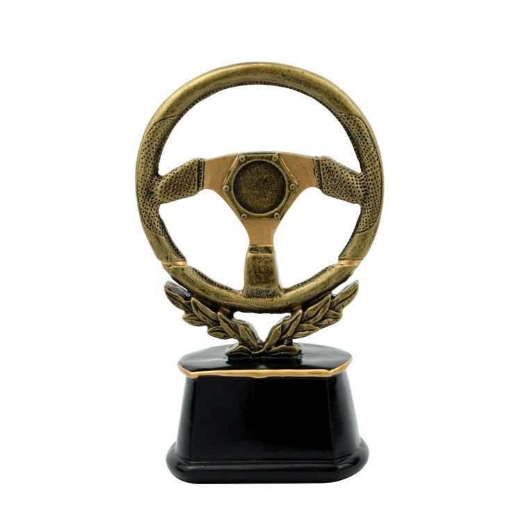 Wanyuanxin Racing Steering Wheel Trophy Resin Craft Competition Awarding Supplies HX1931 pic 7