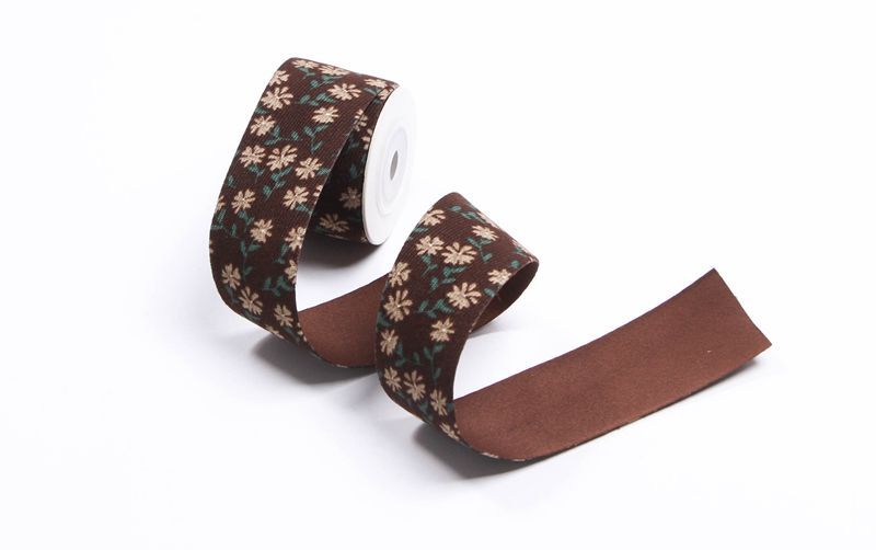 Single-sided floral English polka dot twill printed webbing DIY bow hair accessory shoelaces top hat decoration pic 15