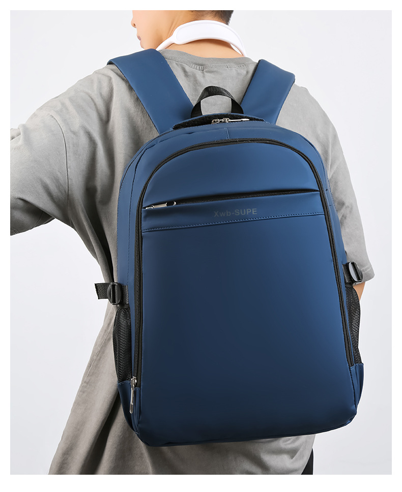 批发跨境双肩包印字书包防泼水旅行包休闲韩版大容量商务电脑背包详情11