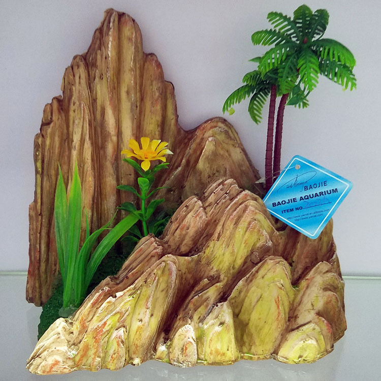 宝杰水族树脂装饰品 仿真假山造景装饰水族产品批发详情18
