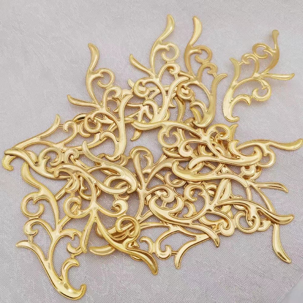 DIY铁艺饰品配件 树枝34x67mm  古装头饰配件中式新娘材料厂家批详情3